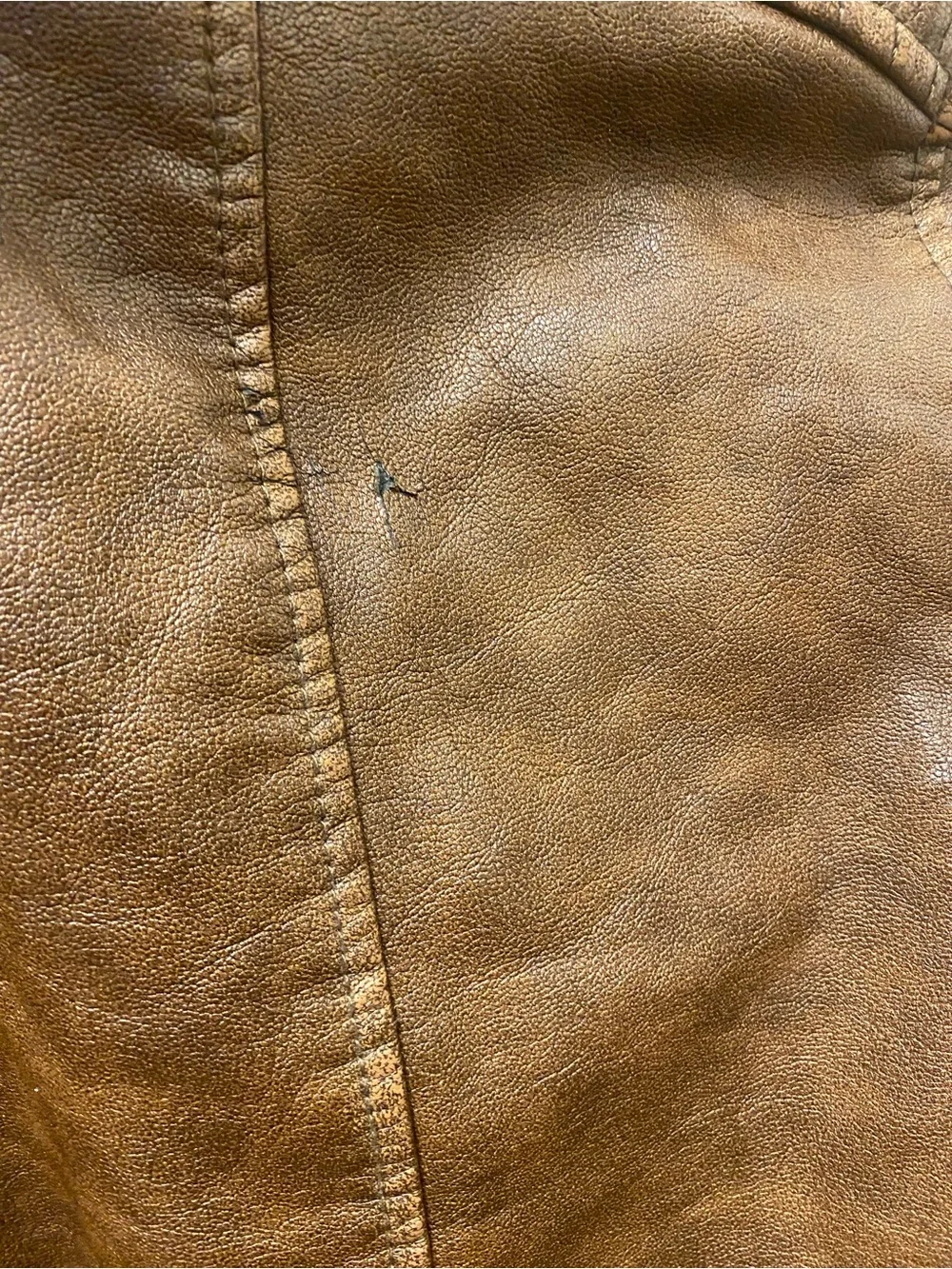 Levi’s Brown Quilted Faux Leather Jacket with Hood - Picture 7 of 9